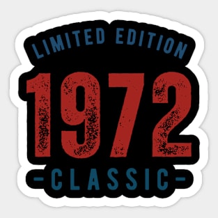 Limited Edition Classic 1972 Sticker